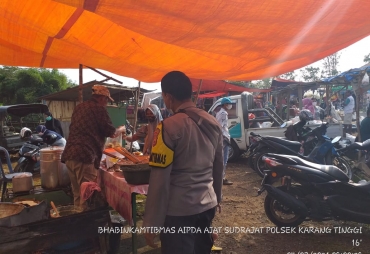 Sambang Pasar Mingguan, Tiga Pilar Binluh Prokes