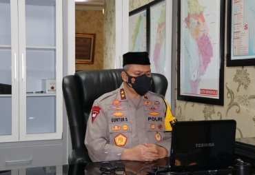 Ikuti Zikir dan Doa Kebangsaan Kapolda Bengkulu Ajak Disiplin Prokes dan Sukseskan Vaksinasi