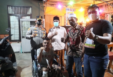 Kapolres Batu Bara Berikan Santunan Ke Korban Laka Lantas