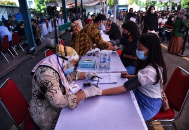 Mahasiswa Kolaborasi dengan Polri Dukung Gerakan Vaksinasi Nasional