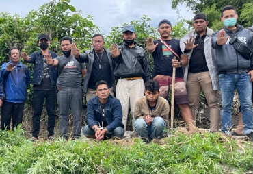 Polres Tanah Karo Kembali Temukan Ladang Ganja