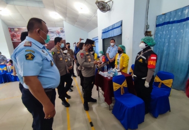 Rutan Kelas I Medan Gelar Vaksinasi Tahap Pertama Bagi Warga Binaan