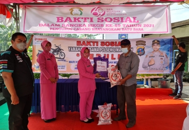 Polsek Lima Puluh Baksos di Hari Kesatuan Gerak Bhayangkari