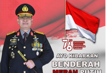 Pupuk Rasa Nasionalisme di HUT RI Kapolda Bengkulu Ingatkan Tetap Disiplin Prokes