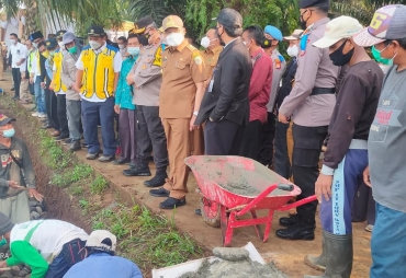 Gubernur Dan Kapolda Bengkulu Tinjau Lokasi Padat Karya P3-TGAI Serta Pembangunan Jaringan Irigasi