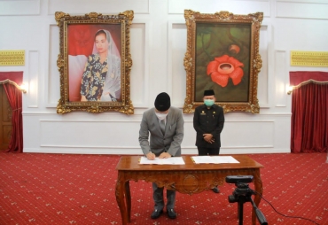 Gubernur Rohidin dan Ketua DPRD Tandatangani Nota KUA dan PPAS RAPBD 2022