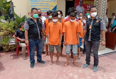 Polsek Labuhan Ruku Ringkus 6 Pelaku Pencurian