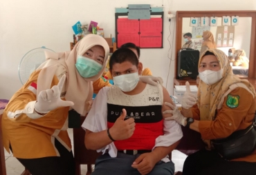 Pelajar SLB Sekayu Ikuti Vaksinasi Tahap Pertama