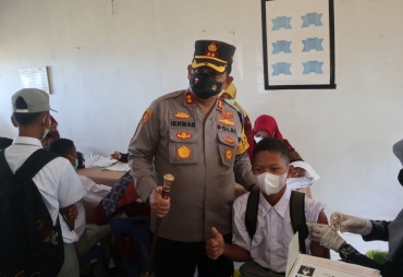 Kapolres Batu Bara Monitoring Vaksinasi Serentak