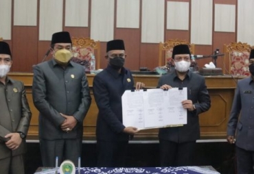RAPBD-P Kota Bengkulu Tahun 2021 Disahkan