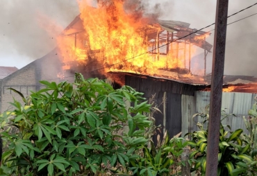 5 Rumah di Kabanjahe Hangus Dilalap Si Jago Merah