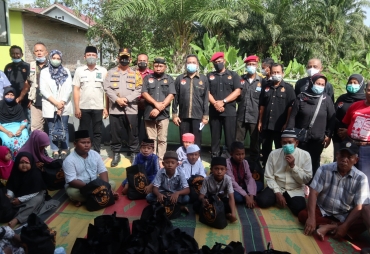 Kapolres Batubara Bersama DPC Pandawa Salurkan Bantuan Kabareskrim