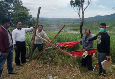 Polres Karo Olah TKP Terkait Kasus Dugaan Perusakan Pagar Petani