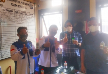 PMKM Prima Indonesia Kota Medan Jalin Silaturahmi ke Polsek Medan Area