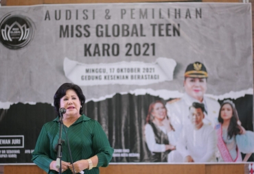 Bupati Karo Hadiri Ajang Miss Global Teen Karo 2021