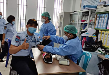 Peringati HDKD Rutan Kelas IIB Kabanjahe Gelar Aksi Donor Darah