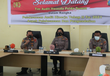 Tim Audit Itwasda Poldasu Lakukan Pengawasan Kinerja Polres Batubara TA 2021