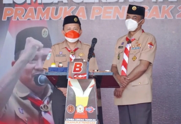 Sekda Hamka Sabri Buka LCT Pramuka Penegak 2021