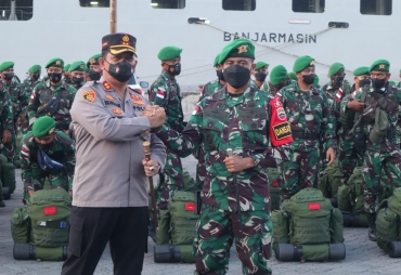 Hadiri Pelepasan Satgas Yonif 126/ KC Kapolres Batubara Berikan Semangat dan Do'a