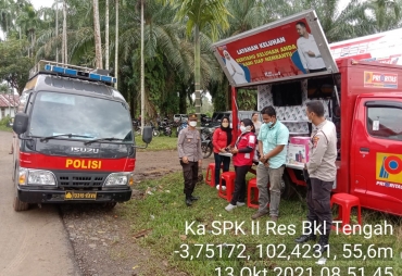 Sambang Pasar, Polres Benteng Sosialisasi Prokes dan Harkamtibmas