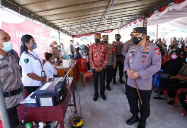 Kapolri : Pastikan Masyarakat Yang Datang ke Venue Sudah Divaksinasi