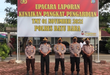 Dua Personil Jajaran Polres Batubara Dapat Kenaikan Pangkat