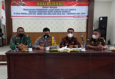 Penyelesaian LUT Relokasi III Desa Portibi Lama Forkopimda Karo Gelar Rakor