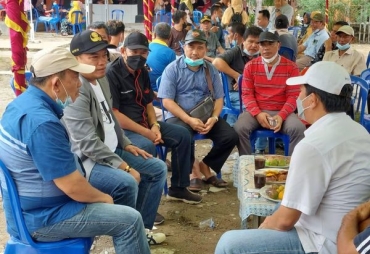 Vaksinasi Masal Di Desa Simpang Tiga Pagar Gasing Kecamatan Talo