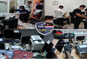 Polda Jateng Grebek Sarang Judi Online di Sukoharjo