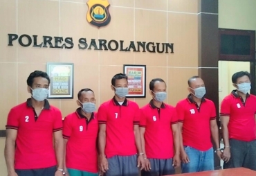 Enam Orang Penambang Emas Tanpa Izin di Sarolangun Ditangkap