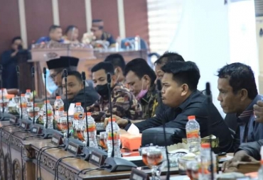 Ikuti Sidang Rapat Paripurna DPRD Wabup Labuhanbatu Bahas Ranperda