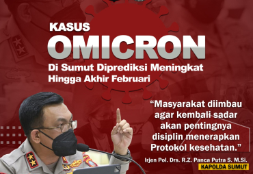 Kasus Covid-19 Kembali Meningkat, Polda Sumut Himbau Masyarakat Perketat Prokes