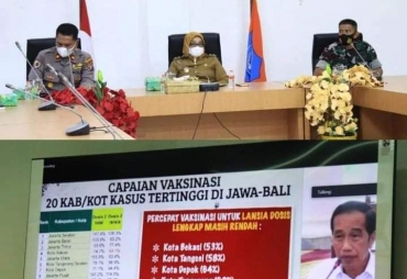 Wabup Labuhanbatu Ikuti VidCon Bersama Presiden Terkait Penanganan Covid-19