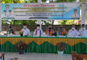 Wabup Seluma Buka Musrembangcam Sukaraja Secara Resmi