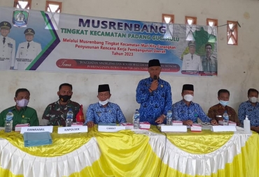 Hadiri Musrenbang Kecamatan Asisten I Minta OPD sinergikan Program