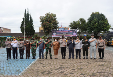 Bupati Karo Hadiri Apel Gelar Pasukan Ops Keselamatan Toba