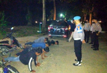 Polres Batubara Gagalkan Balap Liar di Kuala Gunung 