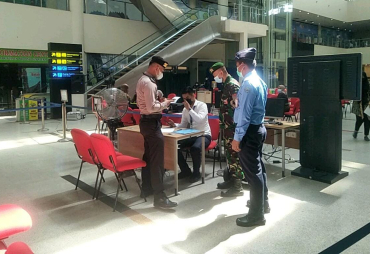 Polsek Kawasan Bandara Kualanamu Laksanakan Patroli Yustisi Prokes