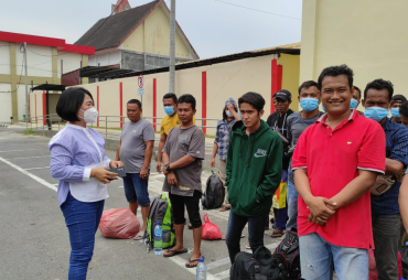 Polda Sumut Pulangkan Korban Selamat Kapal Karam