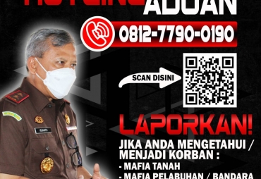 Kejati Sumut Buka Hotline Aduan Laporkan Jika Anda Mengetahui Atau Jadi Korban Mafia Tanah