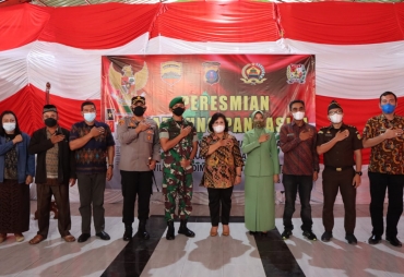 Forkopimda Karo Hadiri Peresmian Kampung Pancasila Di Desa Gurusinga