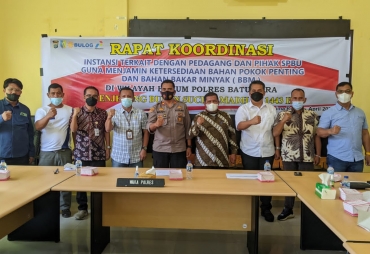 Jamin Ketersedian Bahan Pokok dan BBM Polres Batubara Gelar Rakor 