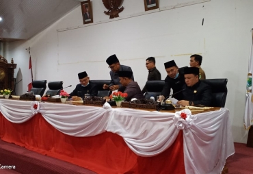 DPRD PALI Rapat AKD Ini Nama Perubahan Wakil Ketua dan Komisi 
