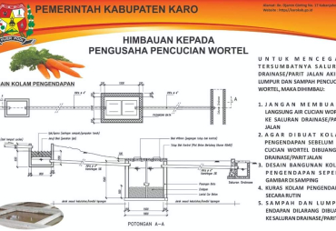 Ini Himbauan Pemkab Karo Terhadap Pengusaha Pencucian Wortel