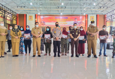 Polresta Deli Serdang Launching Pendistribusian Penyaluran BTPKLWN