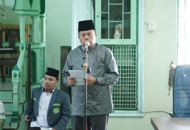 Asisten Perekonomian dan Pembangunan Saat Menyampaikan Sambutan Dalam Tabligh Akbar PCNU Asahan (Foto : Diskominfo Asahan)