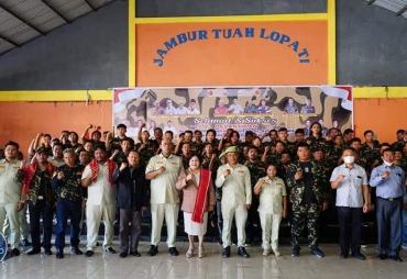 Bupati Karo Hadiri Pelantikan PPM LVRI dan Ranting Se-Kecamatan Kabanjahe