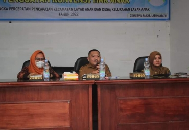 Sekda Labuhanbatu Buka Bimtek Konvensi Hak Anak