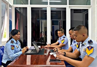 Taruna Poltekip Rutan Kabanjahe Dapatkan Materi Tusi Pengelolaan