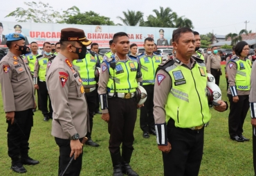 Kapolresta Deli Serdang Cek Sikap Tampang Personil